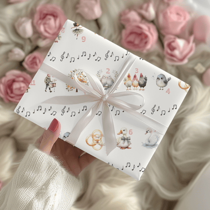12 Days of Christmas – Classic Carol Wrapping Paper