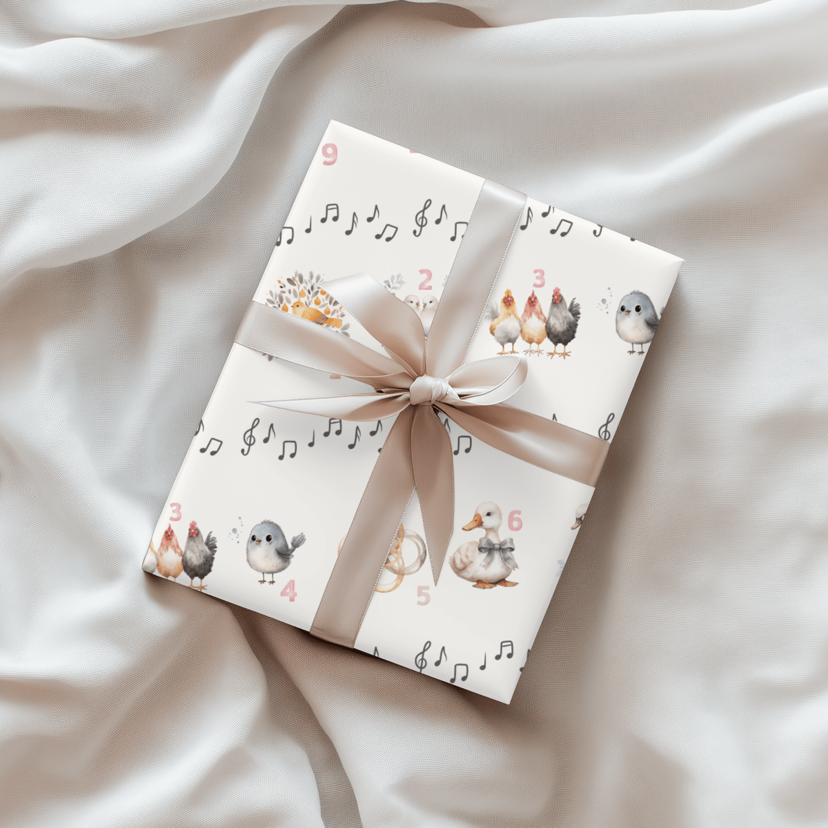 12 Days of Christmas – Classic Carol Wrapping Paper
