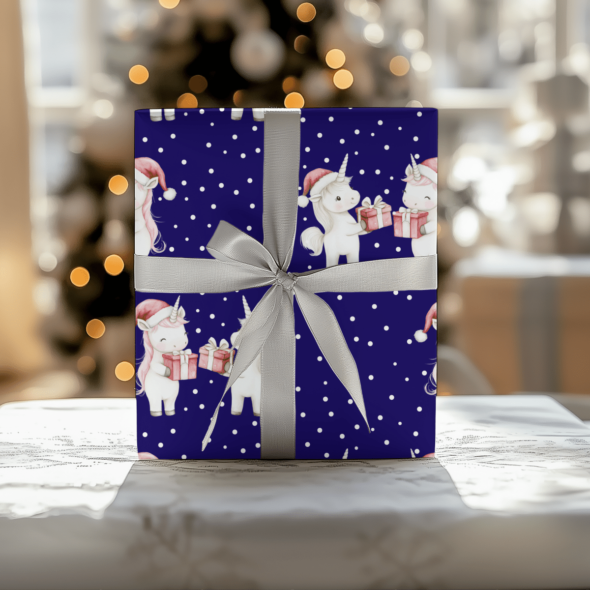 Enchanted Noel – Unicorn Wrapping Paper