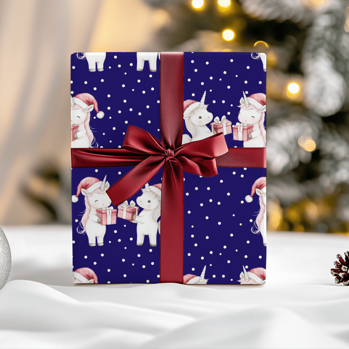 Enchanted Noel – Unicorn Wrapping Paper