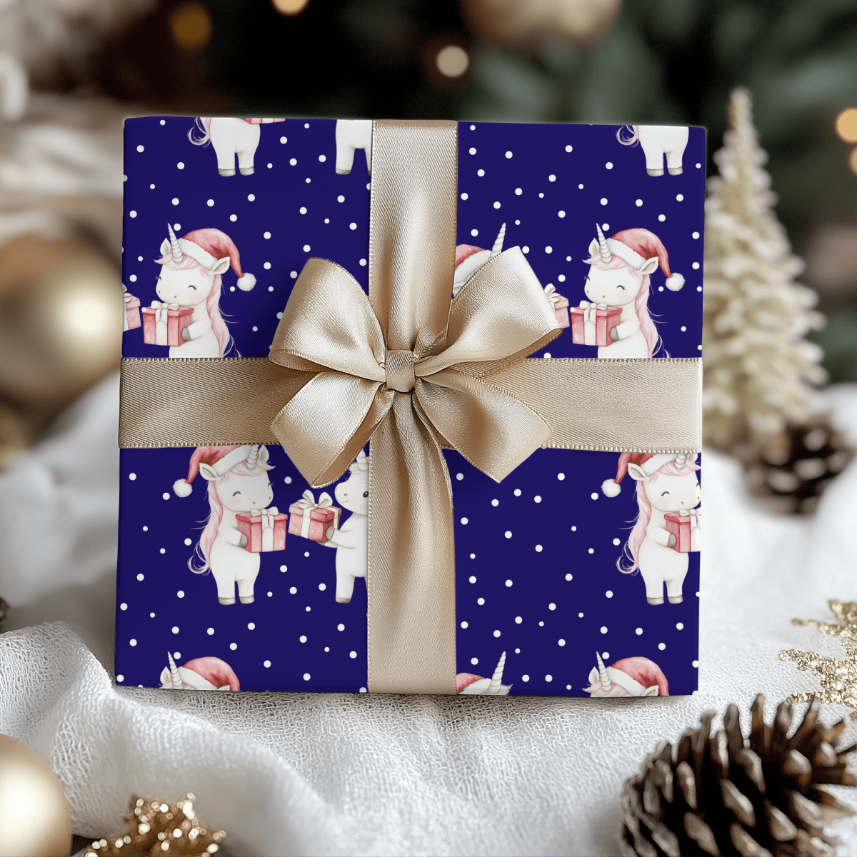 Enchanted Noel – Unicorn Wrapping Paper