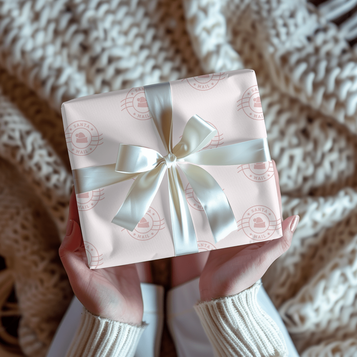 Santa Mail – Handwritten Letter Wrapping Paper