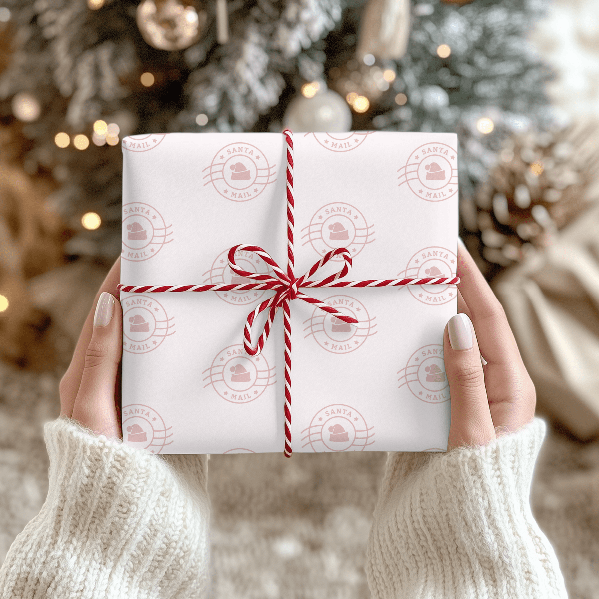 Santa Mail – Handwritten Letter Wrapping Paper