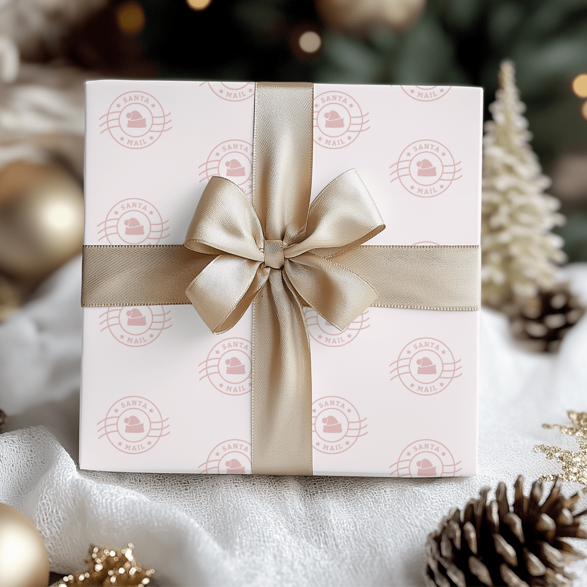 Santa Mail – Handwritten Letter Wrapping Paper