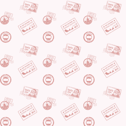 Santa Mail – Postmarked Holiday Wrapping Paper