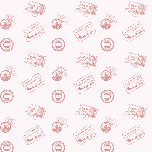 Santa Mail – Postmarked Holiday Wrapping Paper
