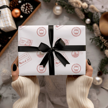 Santa Mail – Postmarked Holiday Wrapping Paper