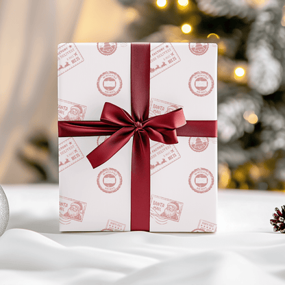 Santa Mail – Postmarked Holiday Wrapping Paper