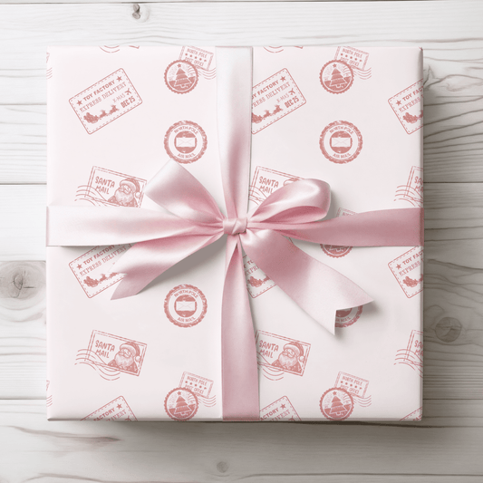 Santa Mail – Postmarked Holiday Wrapping Paper