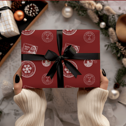 Santa’s Special Delivery – Red Christmas Wrapping Paper