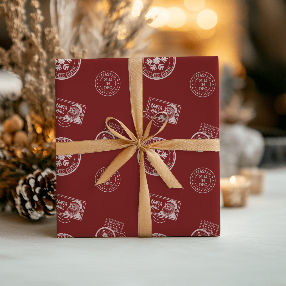 Santa’s Special Delivery – Red Christmas Wrapping Paper