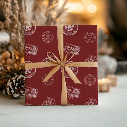 Santa’s Special Delivery – Red Christmas Wrapping Paper