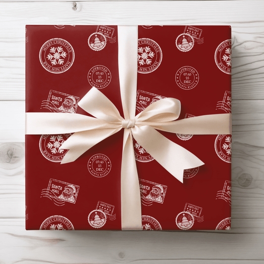 Santa’s Special Delivery – Red Christmas Wrapping Paper