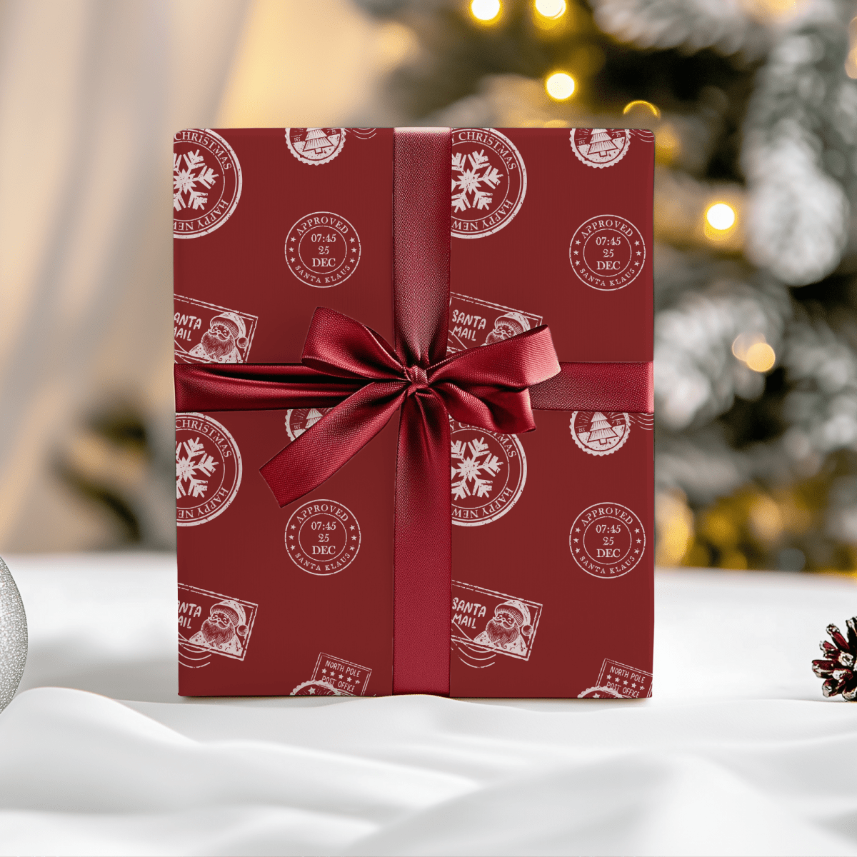 Santa’s Special Delivery – Red Christmas Wrapping Paper