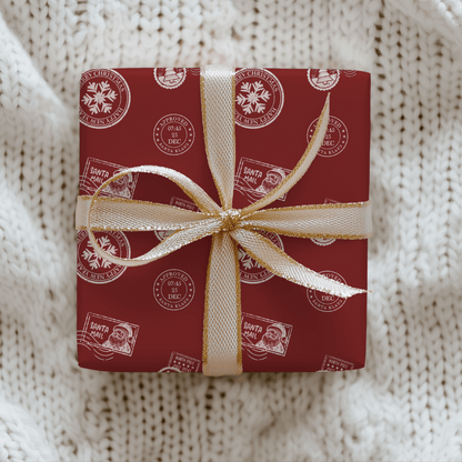 Santa’s Special Delivery – Red Christmas Wrapping Paper