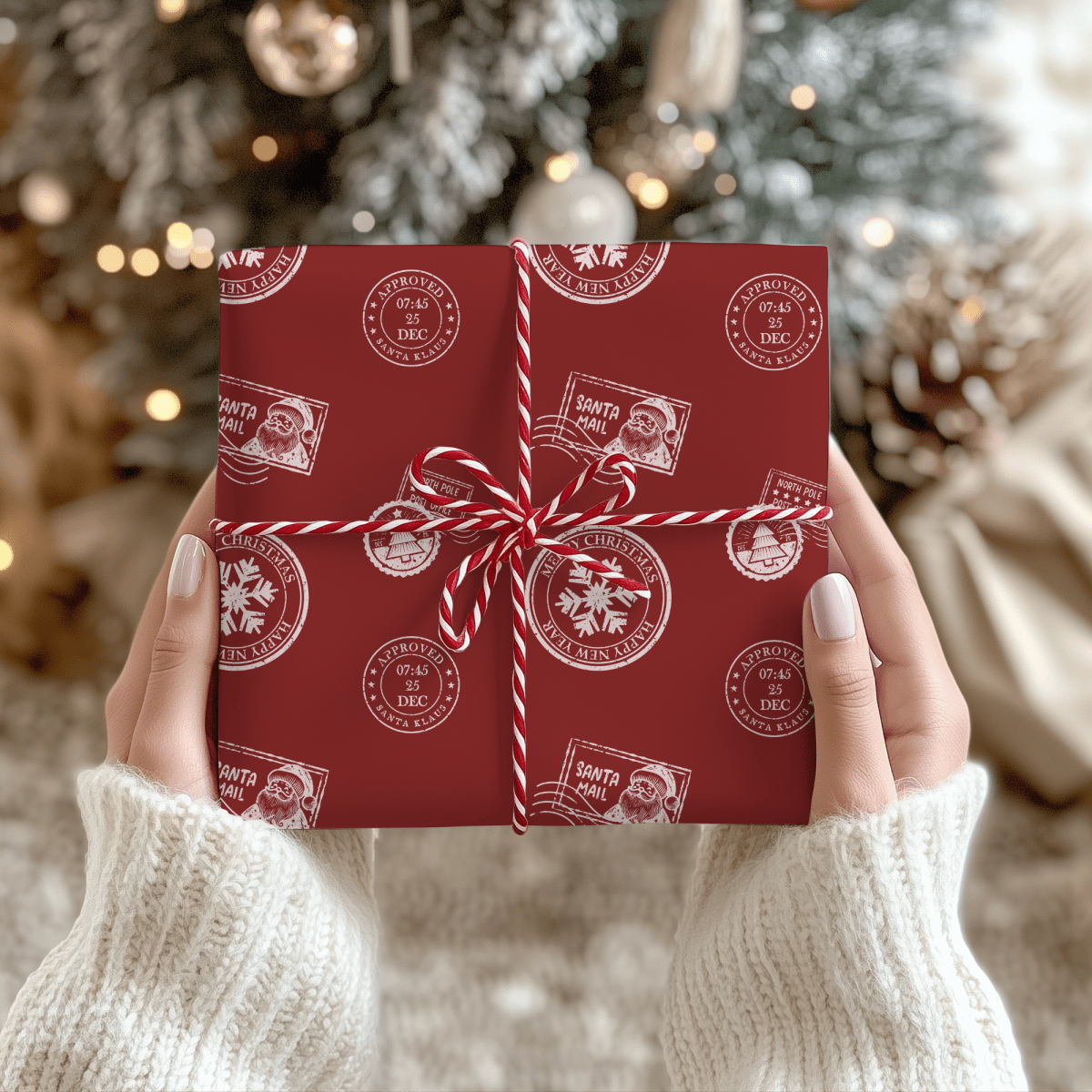 Santa’s Special Delivery – Red Christmas Wrapping Paper