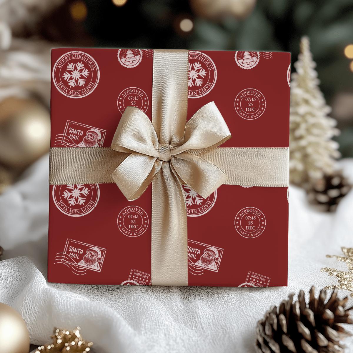Santa’s Special Delivery – Red Christmas Wrapping Paper