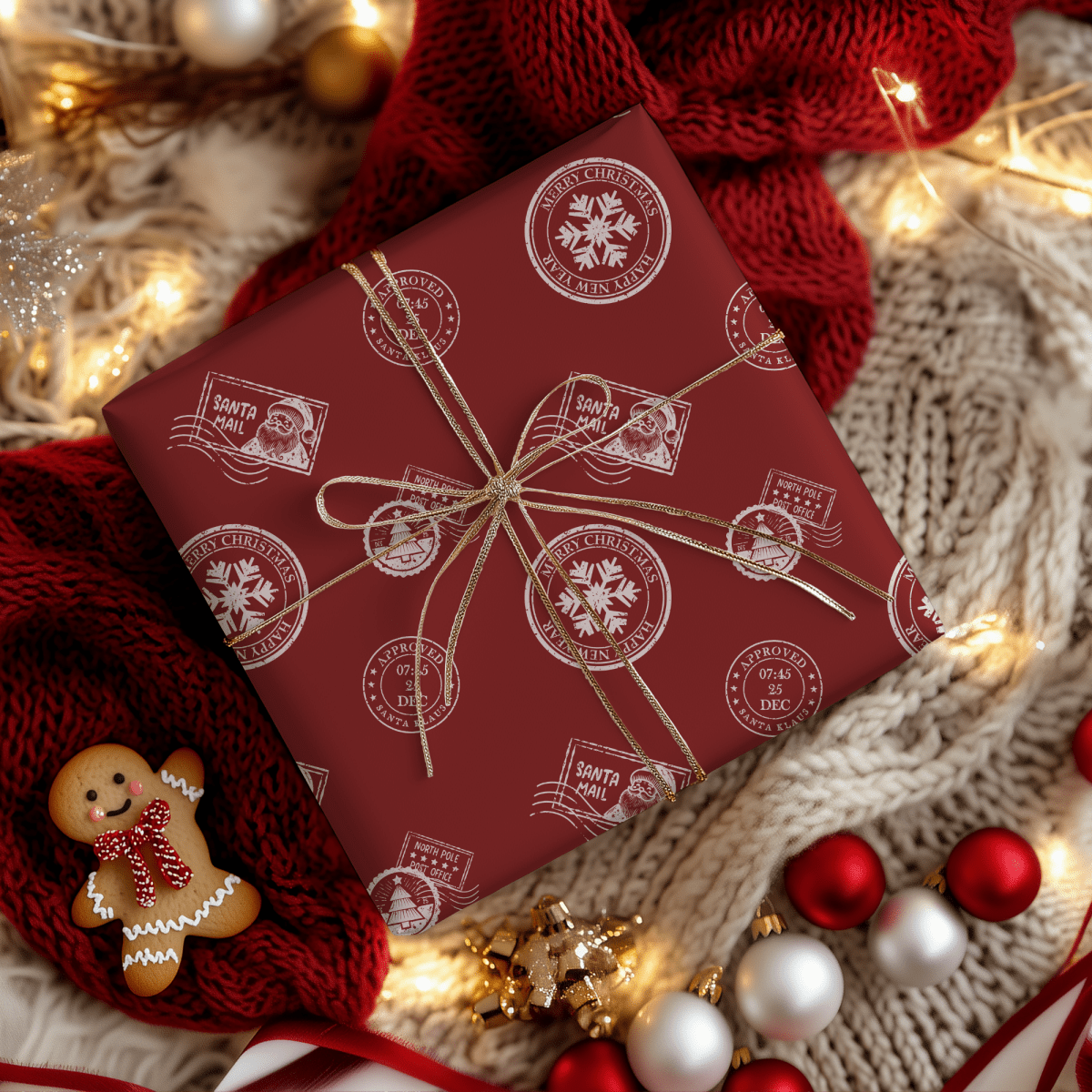 Santa’s Special Delivery – Red Christmas Wrapping Paper