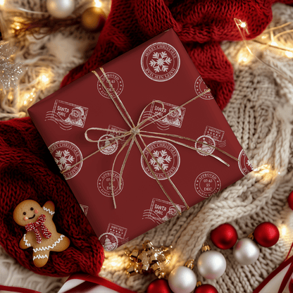 Santa’s Special Delivery – Red Christmas Wrapping Paper
