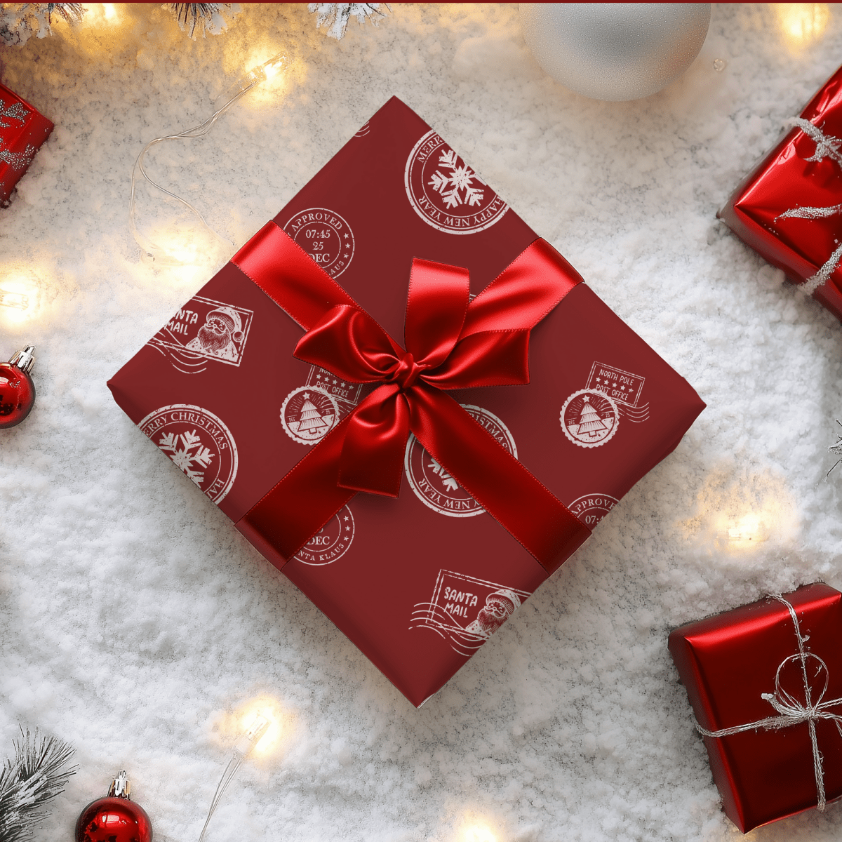 Santa’s Special Delivery – Red Christmas Wrapping Paper