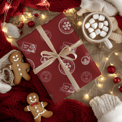Santa’s Special Delivery – Red Christmas Wrapping Paper