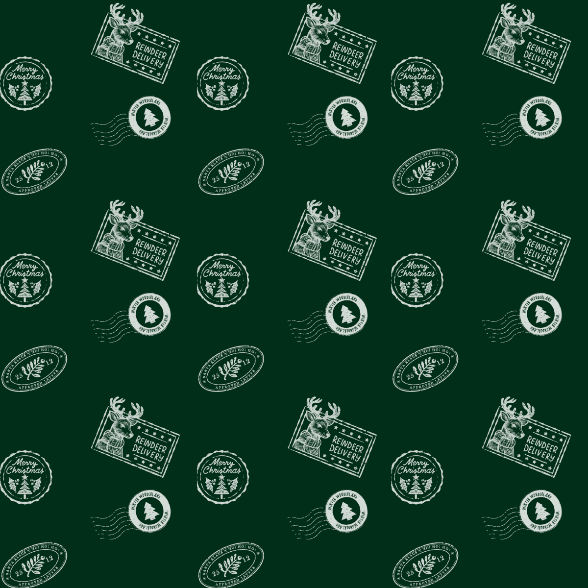 Reindeer Delivery – Santa Mail Wrapping Paper