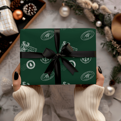 Reindeer Delivery – Santa Mail Wrapping Paper