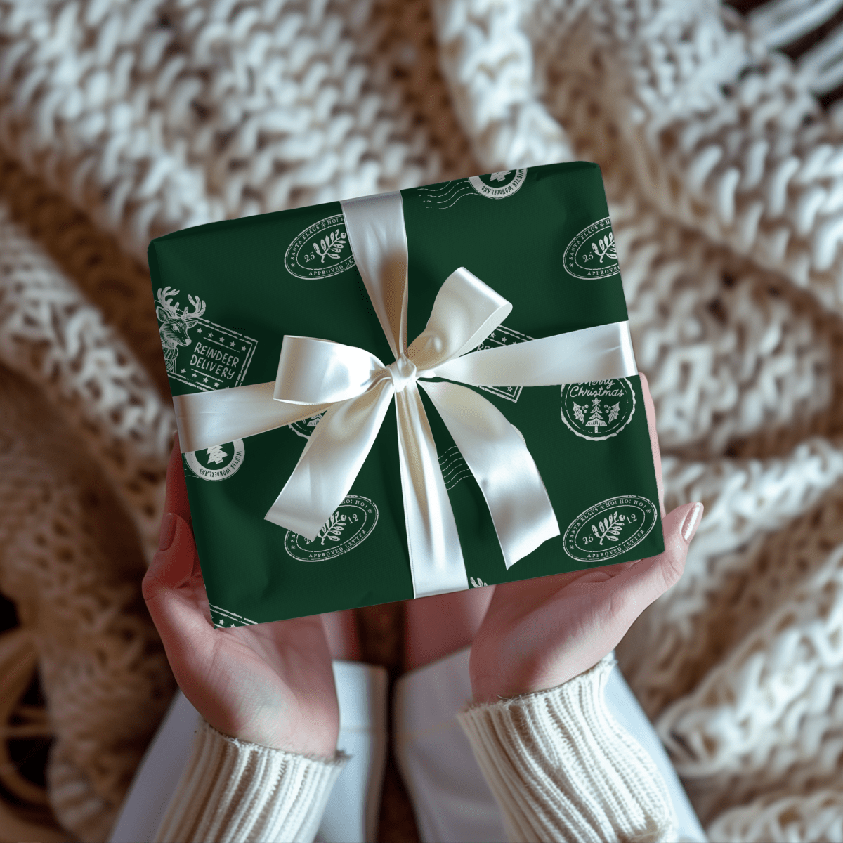 Reindeer Delivery – Santa Mail Wrapping Paper