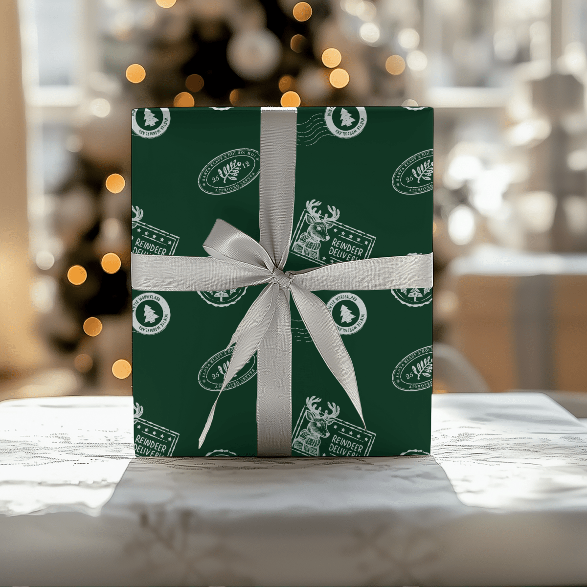 Reindeer Delivery – Santa Mail Wrapping Paper