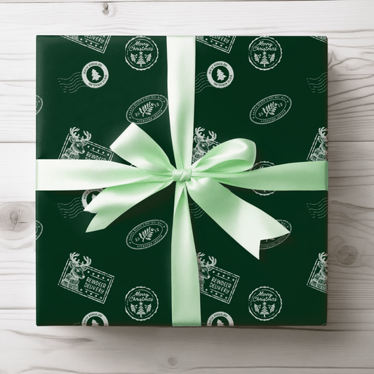 Reindeer Delivery – Santa Mail Wrapping Paper