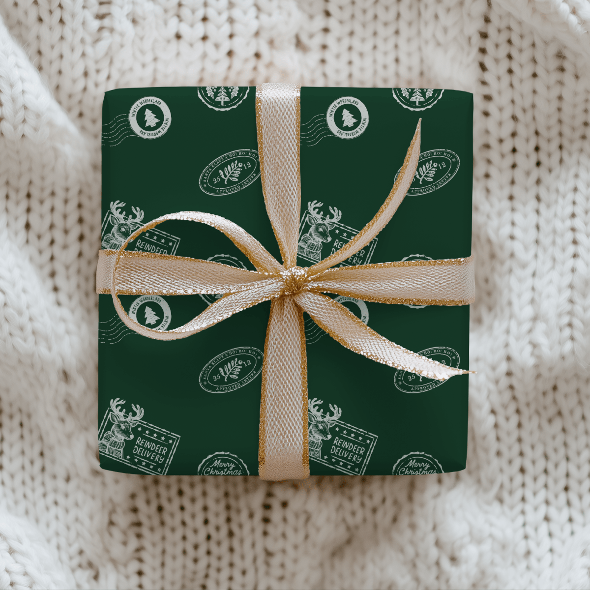 Reindeer Delivery – Santa Mail Wrapping Paper