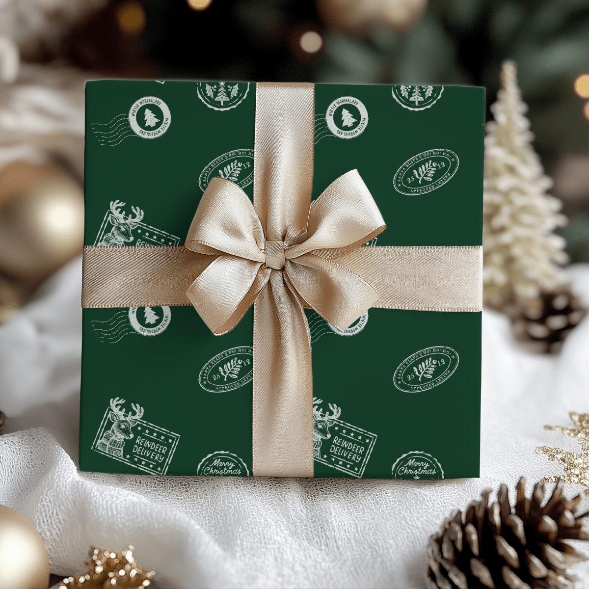 Reindeer Delivery – Santa Mail Wrapping Paper