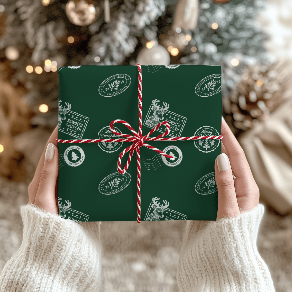 Reindeer Delivery – Santa Mail Wrapping Paper