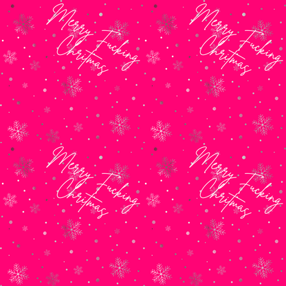 Merry Fucking Christmas – Hot Pink Holiday Wrapping Paper