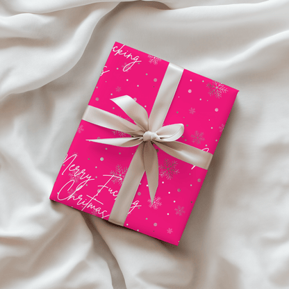 Merry Fucking Christmas – Hot Pink Holiday Wrapping Paper