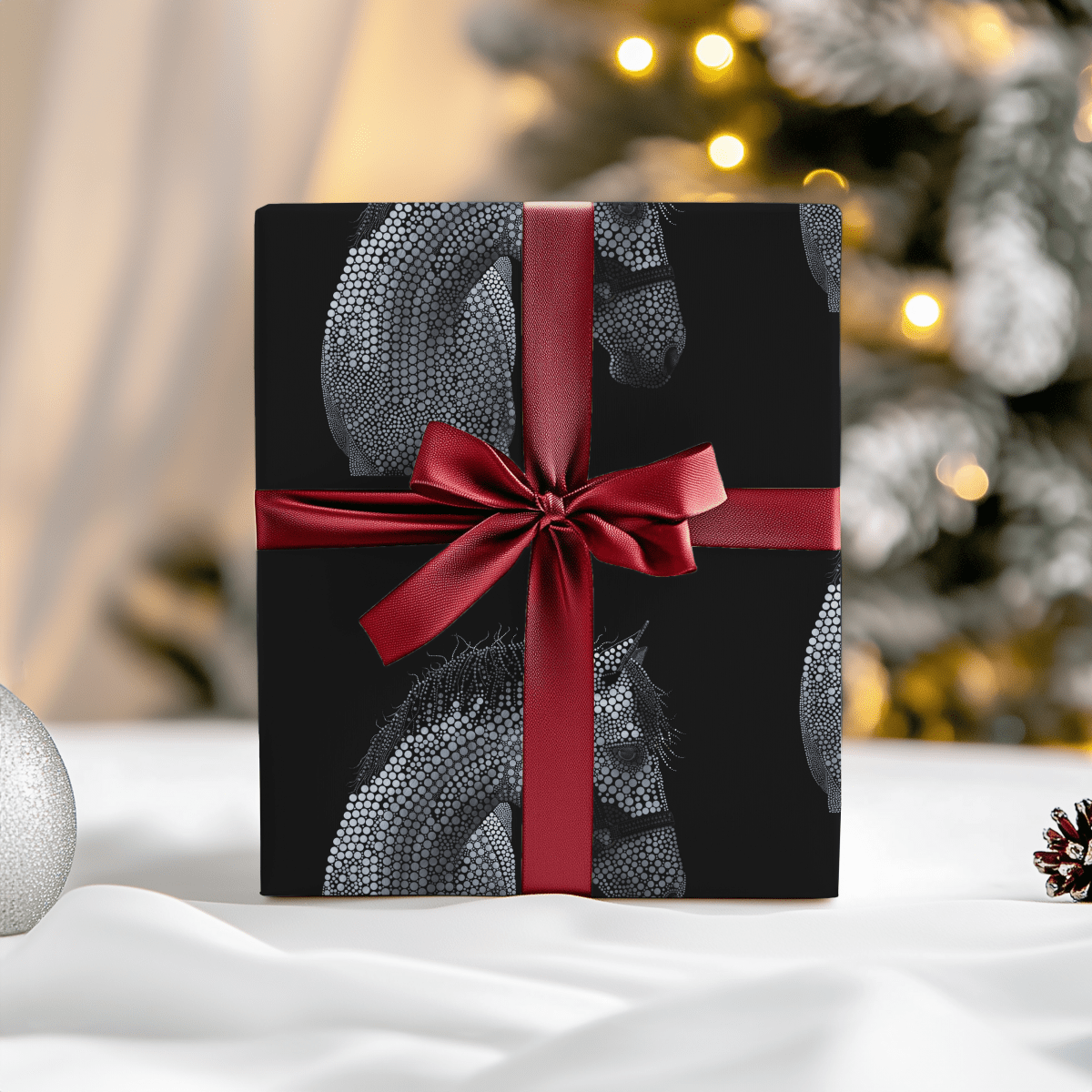 Dappled Majesty – Equine Elegance Wrapping Paper