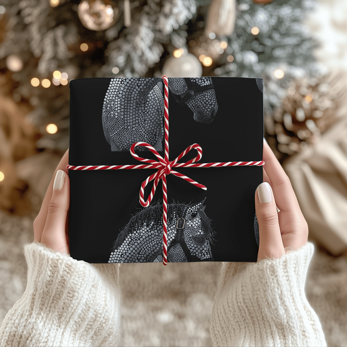 Dappled Majesty – Equine Elegance Wrapping Paper