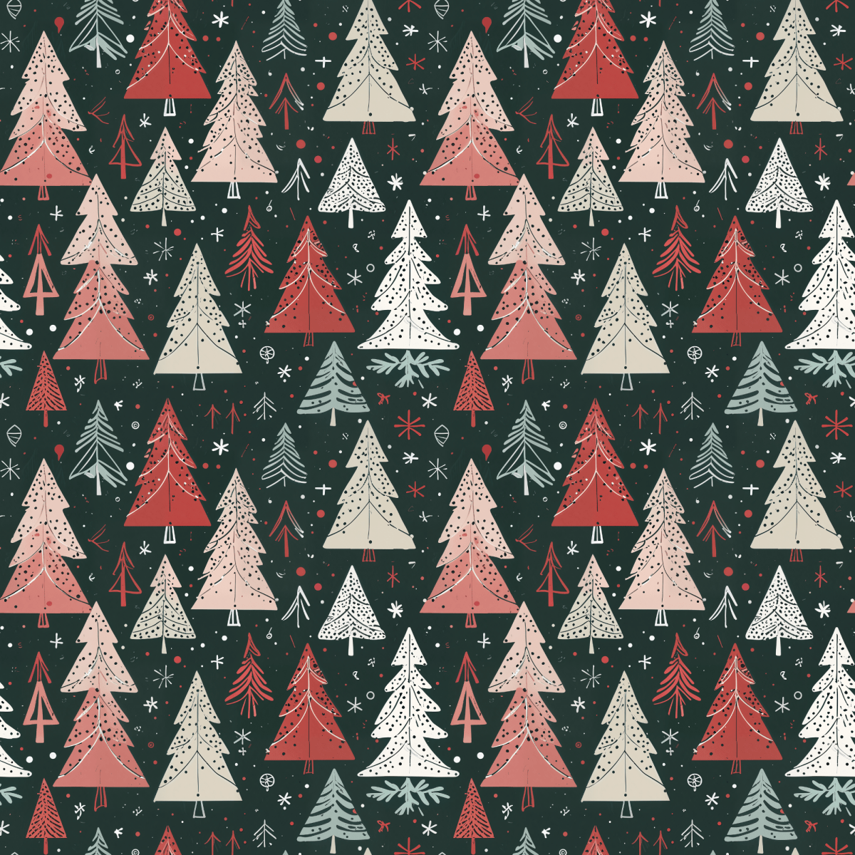 Doodle & Fir – Hand - Sketched Holiday Wrapping Paper