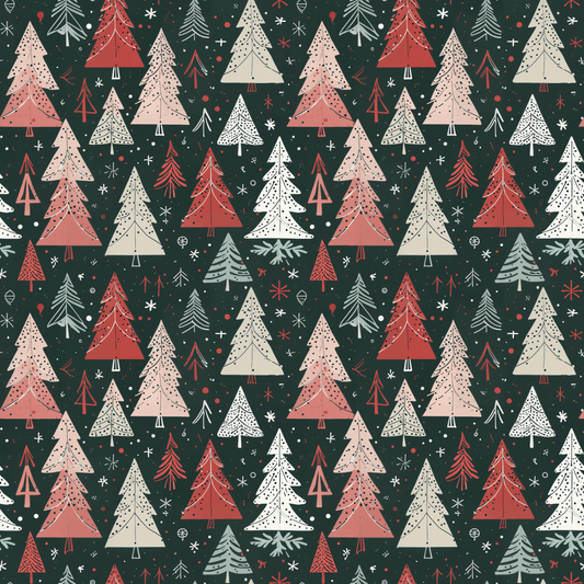 Doodle & Fir – Hand - Sketched Holiday Wrapping Paper