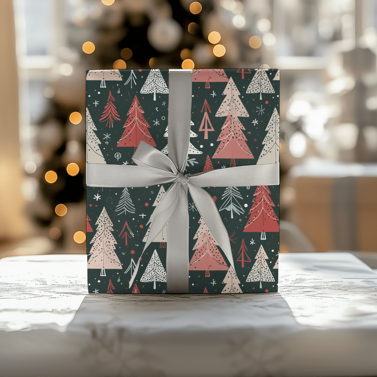 Doodle & Fir – Hand - Sketched Holiday Wrapping Paper