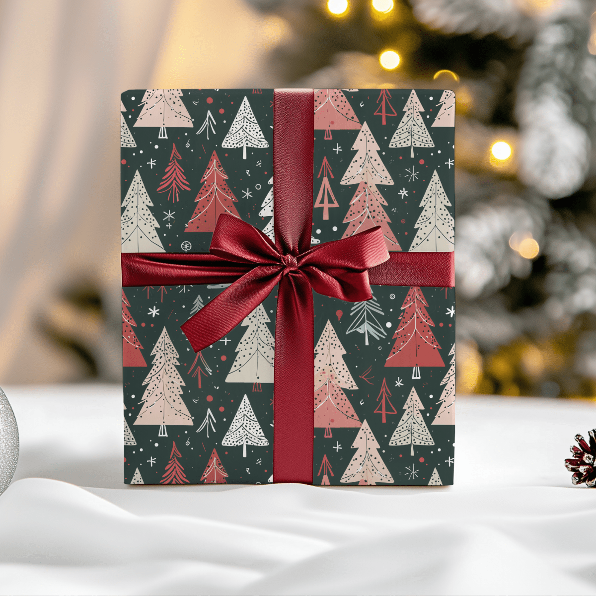 Doodle & Fir – Hand - Sketched Holiday Wrapping Paper