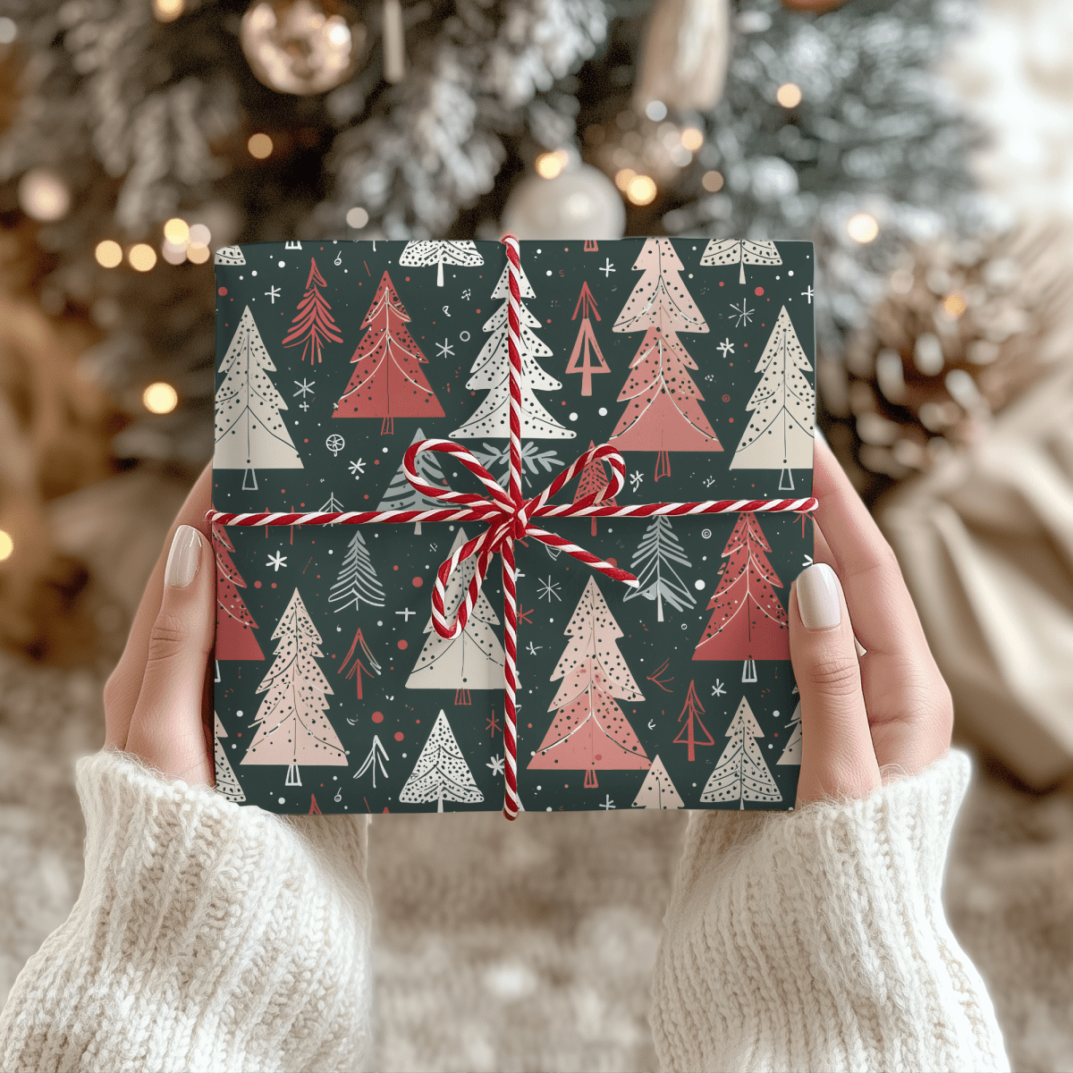 Doodle & Fir – Hand - Sketched Holiday Wrapping Paper