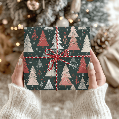 Doodle & Fir – Hand - Sketched Holiday Wrapping Paper