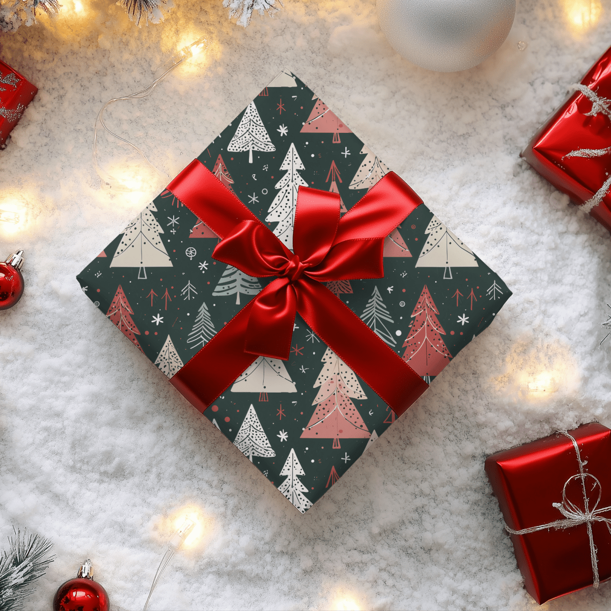 Doodle & Fir – Hand - Sketched Holiday Wrapping Paper