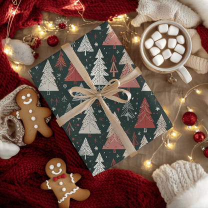 Doodle & Fir – Hand - Sketched Holiday Wrapping Paper