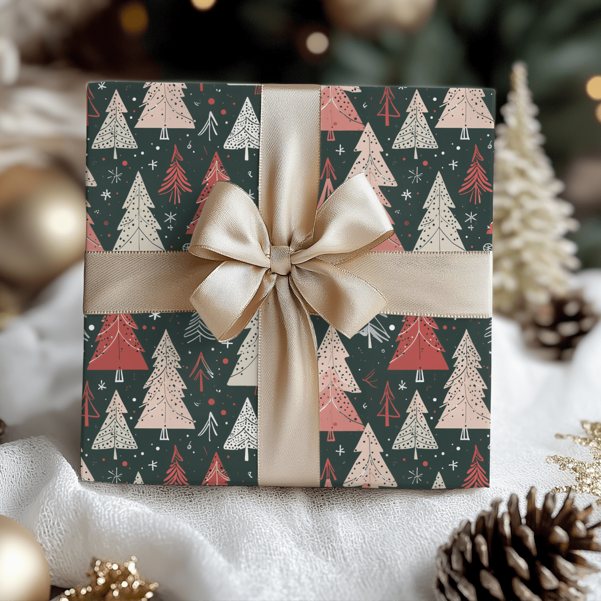 Doodle & Fir – Hand - Sketched Holiday Wrapping Paper