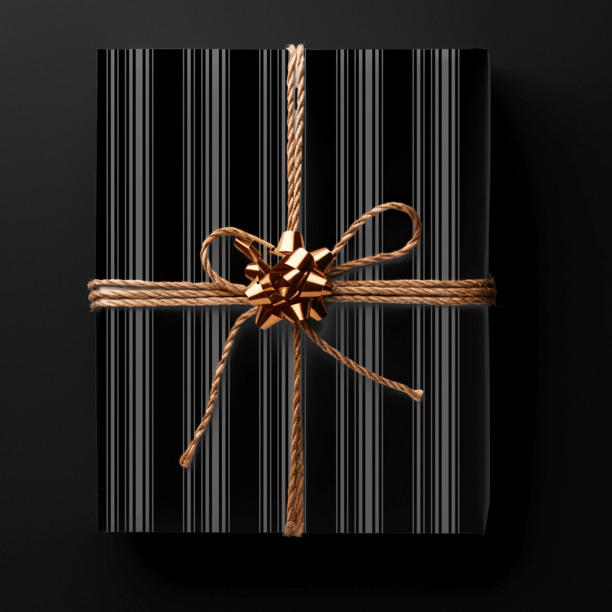 Midnight Pinstripes – Minimal Masculine Wrapping Paper