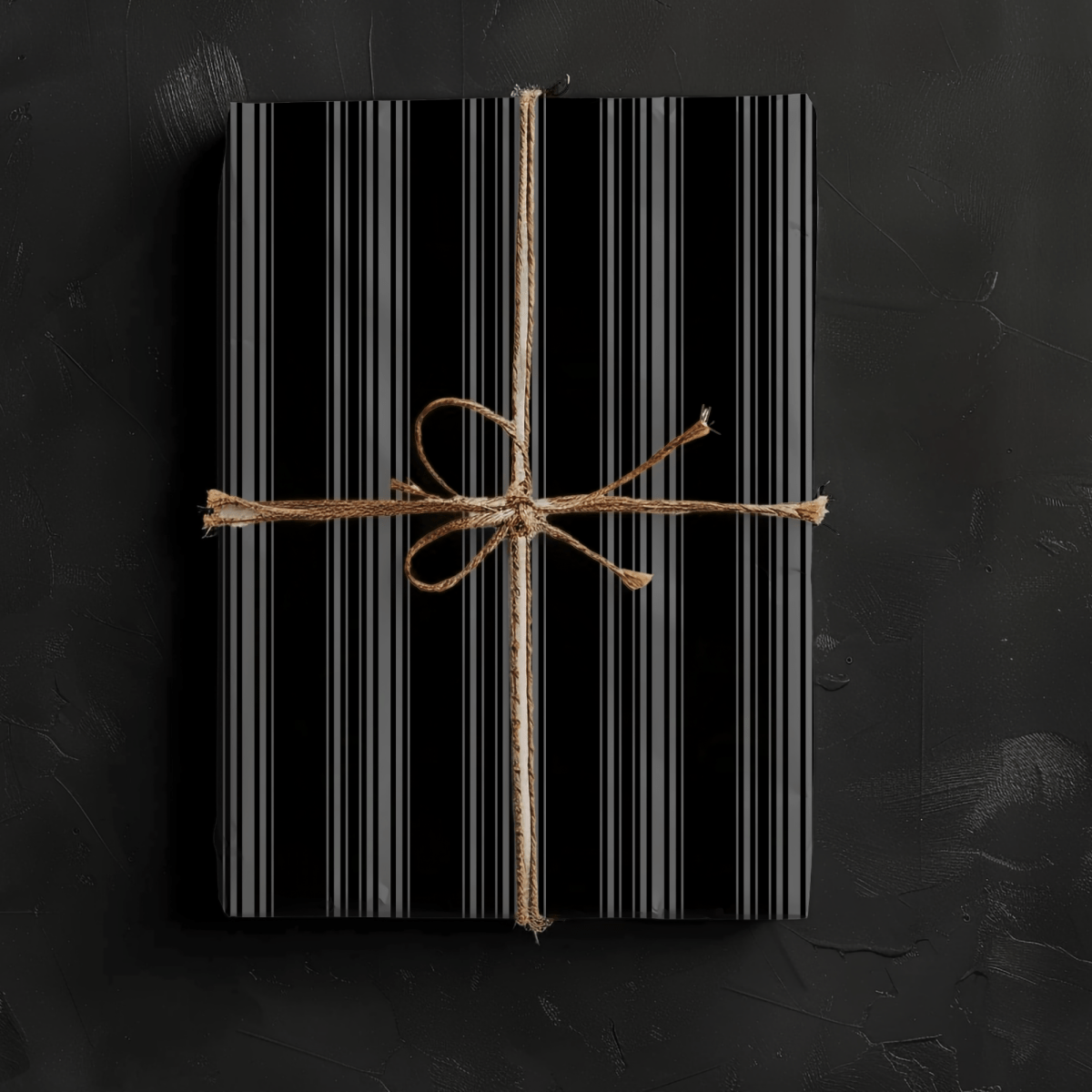 Midnight Pinstripes – Minimal Masculine Wrapping Paper