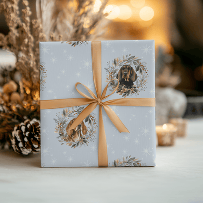 Sniffmas Snowflakes – Bloodhound Christmas Wrapping Paper