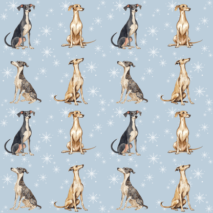 Frosted & Fast – Italian Greyhound Christmas Wrapping Paper